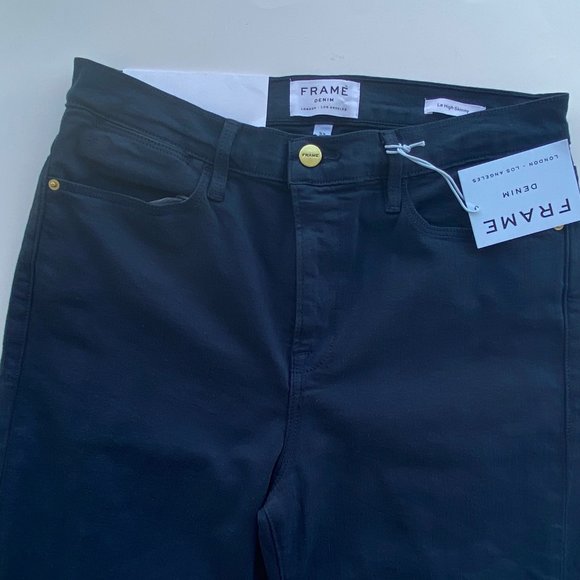 FRAME Le High Skinny Raw Stagger Film - Picture 4 of 8